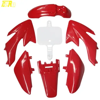 

Motorcycle Bike Body Plastic Fender For 50 CRF50 CRF XR50 Baja 6+1 Red +WI