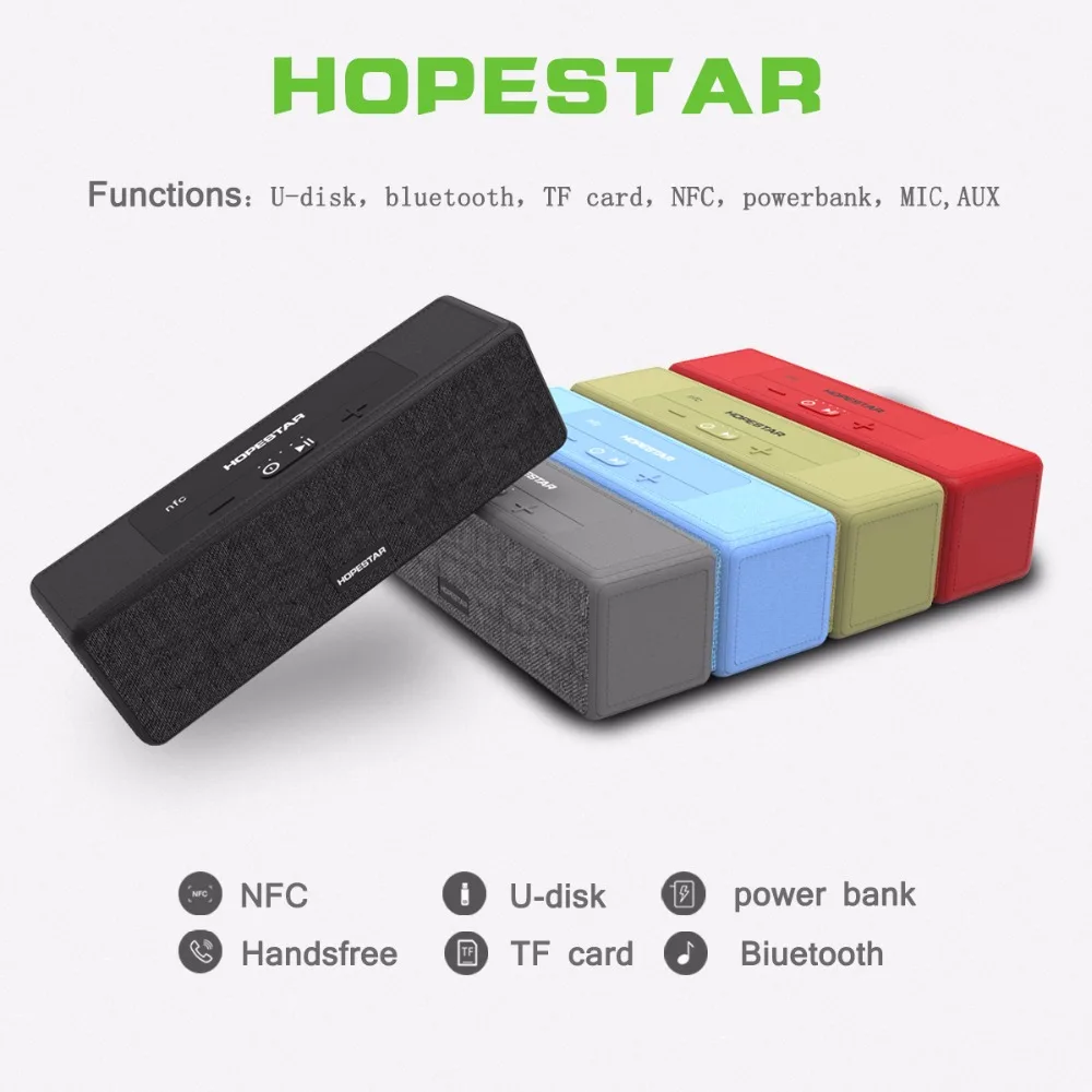 HOPESTAR A5 EStgoSZ HiFi беспроводной Bluetooth динамик Водонепроницаемый Открытый бас эффект домашний кинотеатр power Bank функция NFC TF карта