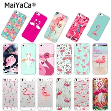 MaiYaCa Be a Розовый Красный Фламинго Птица чехол для телефона аксессуары чехол мягкий tpu для iPhone 8 7 6 6S Plus X 5S SE 5C XS чехол для MAX XR