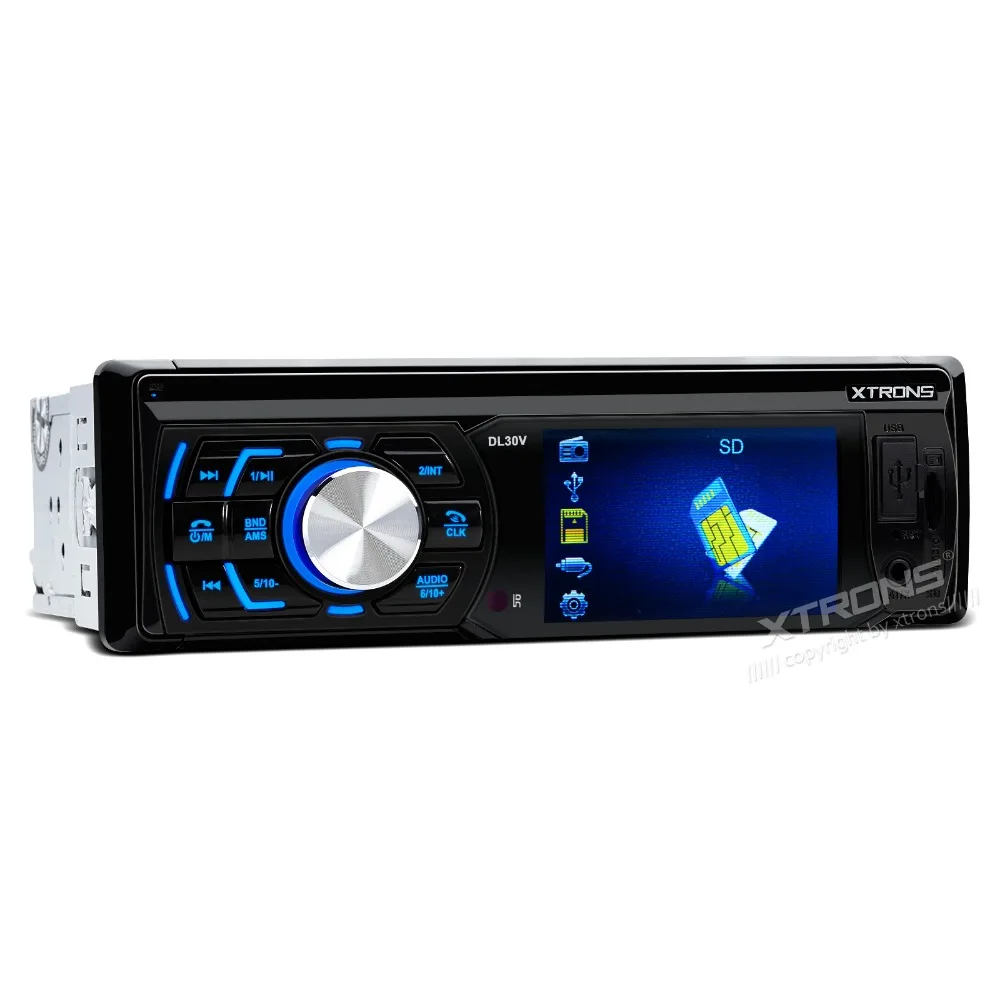 XTRONS 3 дюймовый HD TFT Экран один Din в тире MP3 MP4 720 P видео/FM/USB/SD универсальный