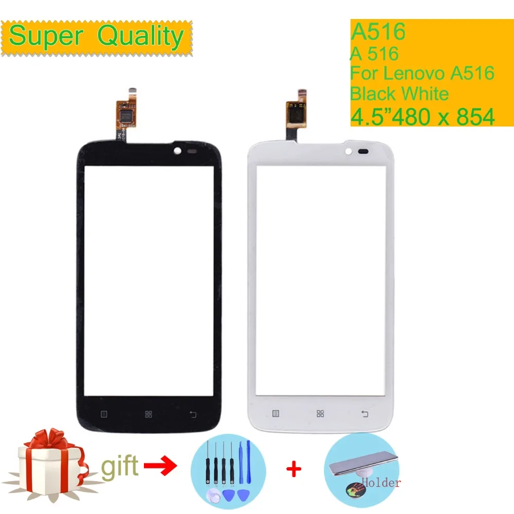 

Original For Lenovo A516 A 516 Touch Screen Digitizer Touch Panel Sensor Front Outer Glass Lens A516 Touchscreen NO LCD 4.5"
