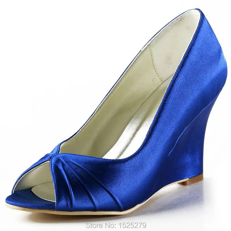 Teal Navy Blue EP2009 Women Bridesmaid Bride Bridal Peep
