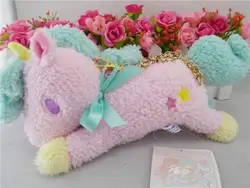 Sanrio Little Twin Stars ЕДИНОРОГ розовый плюш бумажник и портмоне и мини-сумка новый подарок для девочек