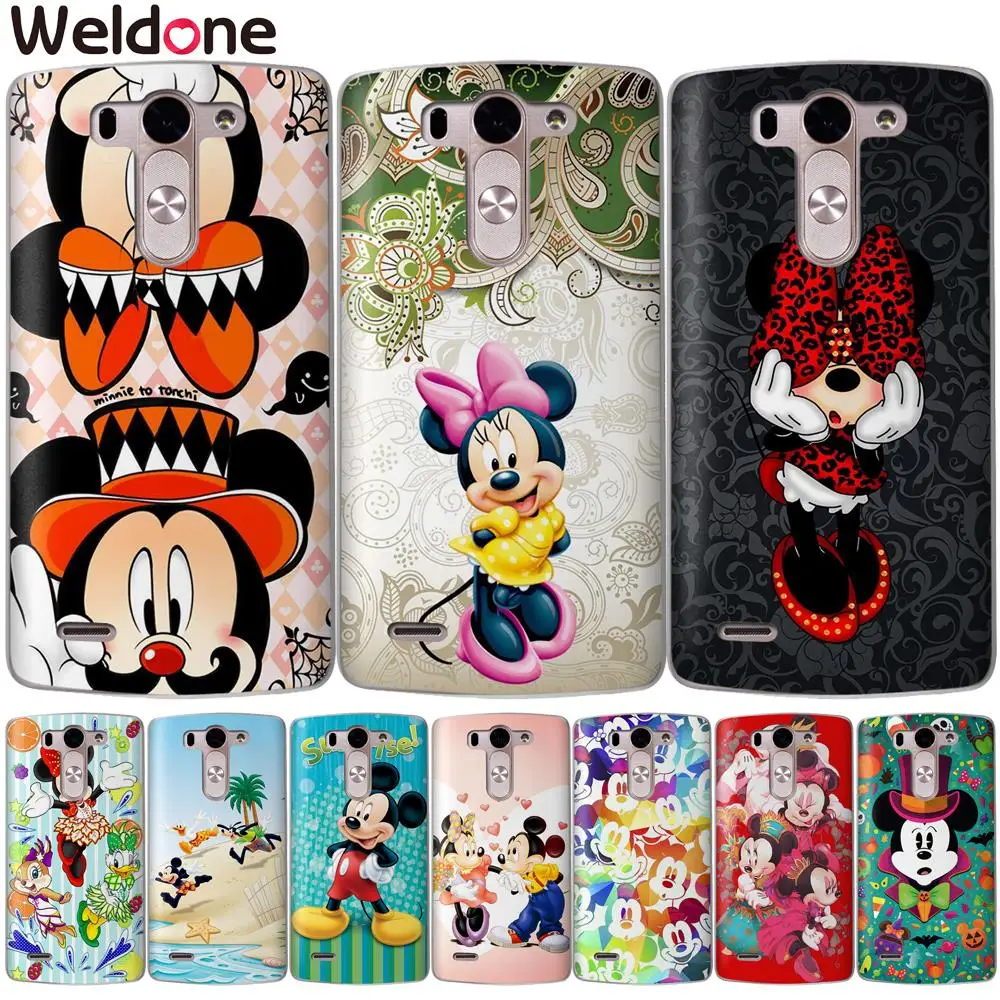 

Cute Mickey Minnie Cartoon Case For LG Q6 G6 X Power 2 X Screen G4 G5 Q8 K7 K8 K10 2017 With minnie Phone Cases Etui Cover Coque