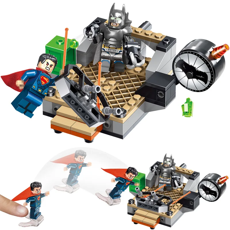 

Technic Assemble Toys Model Building Blocks Compatible LegoINGLYS Batman vs Superman Creator Bricks Toy for Children 104pcs
