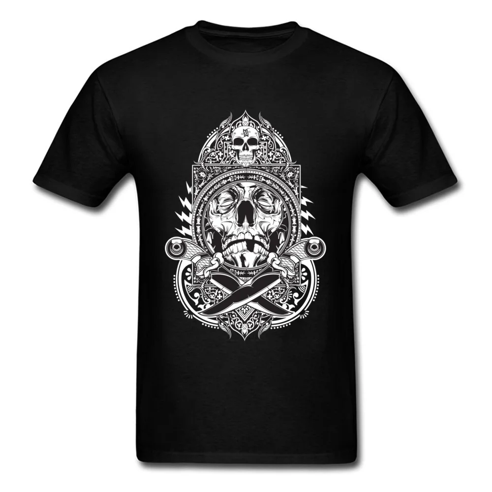 Knife Fight Man Fashion Funny Tops Shirts Round Collar Fall 100% Cotton Top T-shirts Birthday Short Sleeve Tee Shirts Knife Fight black