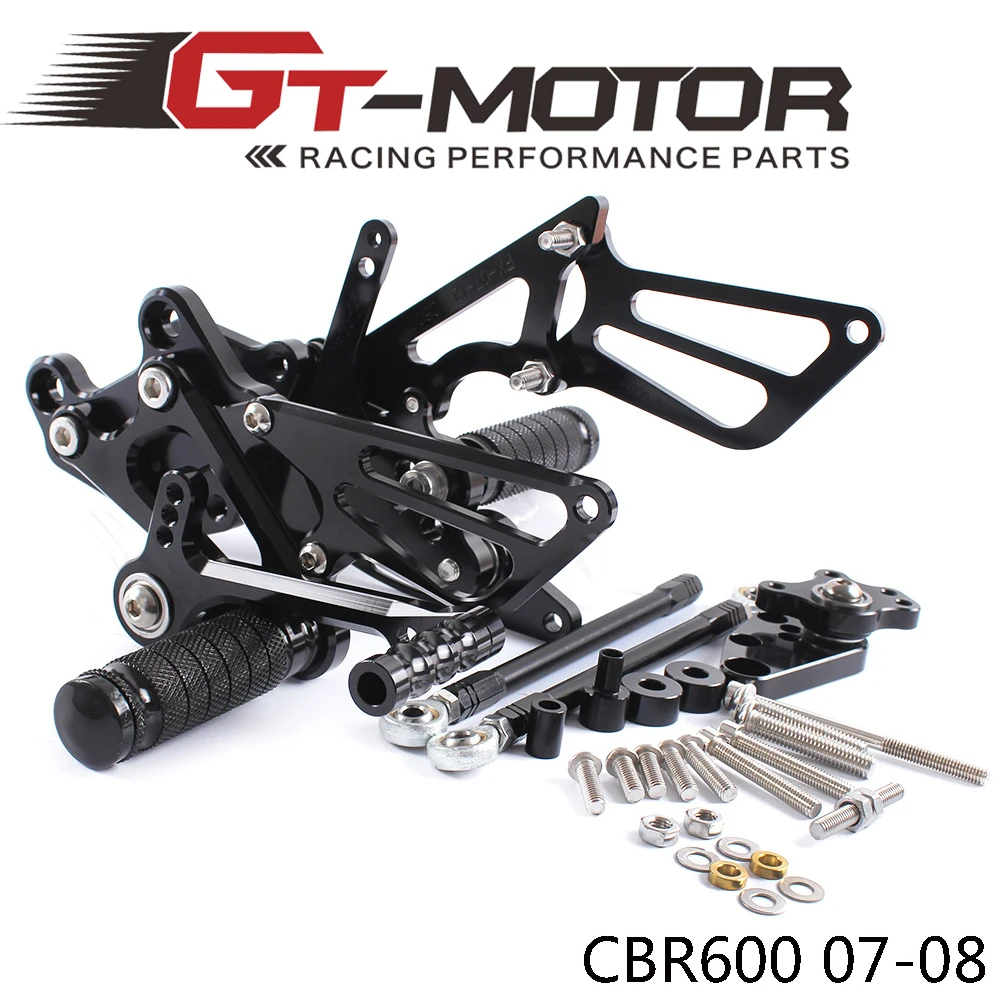 GT мотор полный CNC алюминиевый Мотоцикл Регулируемые задние наборы для HONDA CBR600RR 2007
