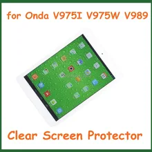 5 шт. прозрачный Экран защитная плёнка для НУА Вэй для Onda V975I V975W V989 9,7 inch Tablet PC без розничной посылка Размеры 237,8*166 мм
