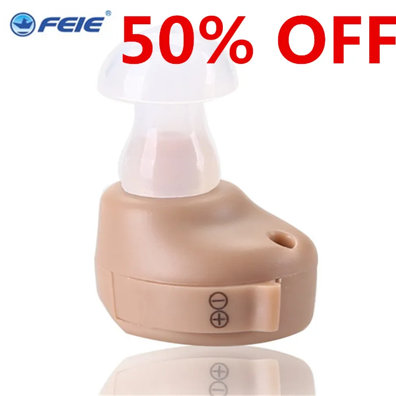 FEIE deafness headset High Auality Sound Amplifier Micro Ear Hearing Aid S-212  In-ear Sound Enhancement Drop Shipping