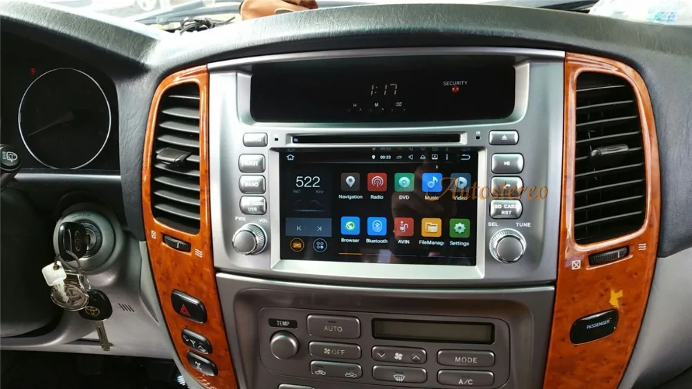 Excellent Android 9.0 Car DVD Player Audio MP3 GPS navigation System for Toyota Land Cruiser 100 2003-2008 Stereo head Unit Multimedi 1