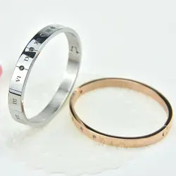 Модные римские цифровой браслет для пары браслет Браслеты нержавеющей стали и браслеты Для женщин украшения подарок SZ001