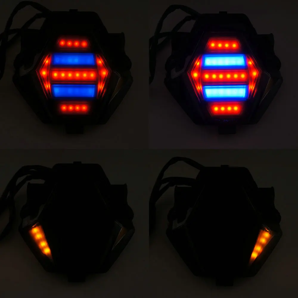 (R3B) Motorcycle Rear LED Running Flashing Light Stop Brake Blinker Turn Signals Flasher Moto For Yamaha R3 R25 MT07 MT-07 FZ07 MT 07 (5)