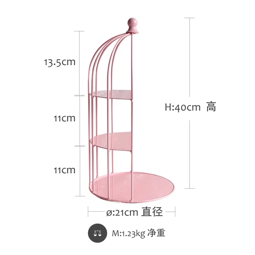 Розовый торт стенд кекс лоток птичья клетка день рождения торт инструменты украшение дома конфеты бар десертный стол вечерние поставщик - Цвет: 05