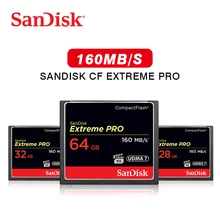 SanDisk Extreme PRO, 256 ГБ, sd-карта, высокая скорость, 170 МБ/с./с, класс 10, карта памяти, UHS-I U3, 128 ГБ, 64 ГБ, для камеры, sd-карта