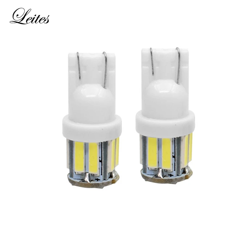 White Led T10 7014 10SMD 7020 T10 W5W LED Bulbs 194 168 2825 Wedge Replacement Lights Side Lights Interior Light.03