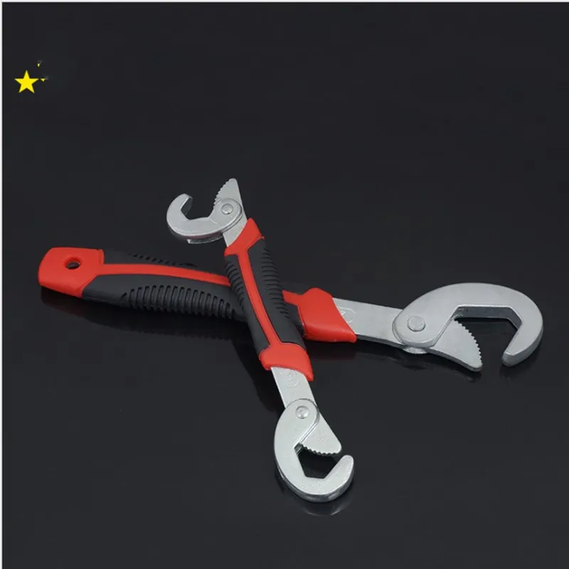 

Universal Wrench Fast Wrench Multi-function Wrench 2pcs Wrench 9-32mm Ratchet Wrench S Hook Head Wrench Spanner Hand Tools