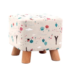 Solid wood home stool stools for shoes living room font b sofa b font stool adult