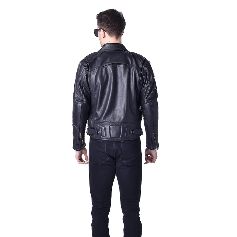 Мужская мотоциклетная куртка mapesteed из натуральной воловьей кожи, черная Толстая куртка-бомбер, Байкерская мотоциклетная одежда, зимнее пальто 153