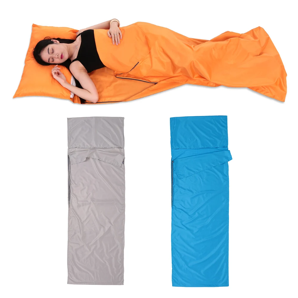 

TOMSHOO 70*210CM Outdoor Travel Camping Hiking Polyester Pongee Healthy Sleeping Bag Liner with Pillowcase Portable Lightweight