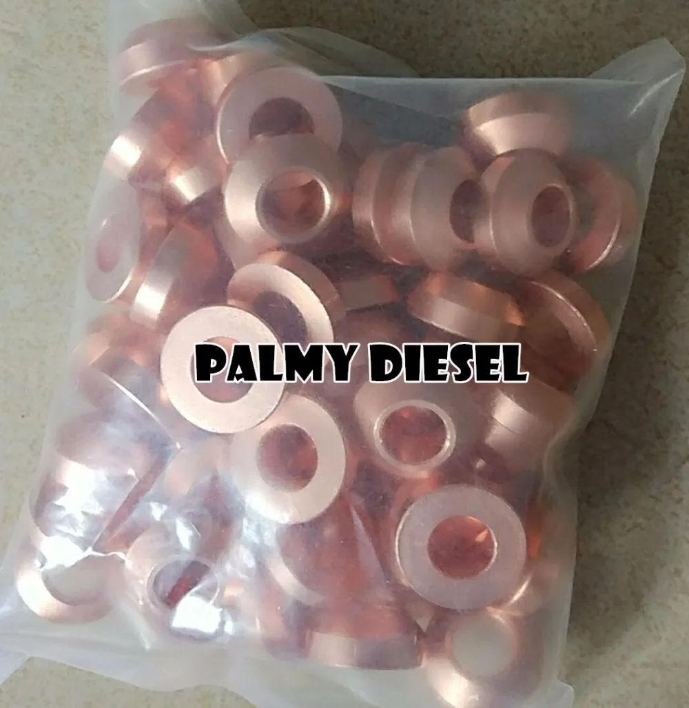 FREE SHIPPING . Conical Injector Copper Gasket inner diameter is 9 x 18
