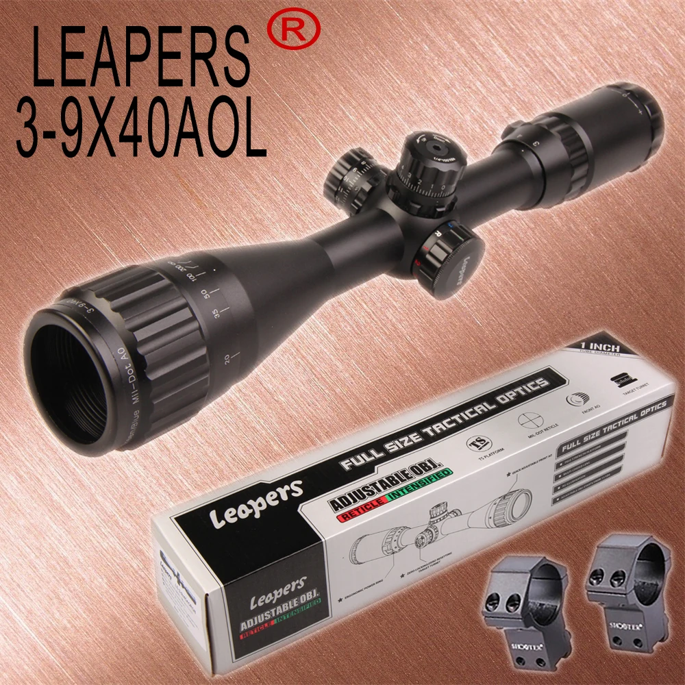 LEAPERS 3 9X40 Hunting Rifle Scopes Sniper Scope Tactical Optics Scopes ...