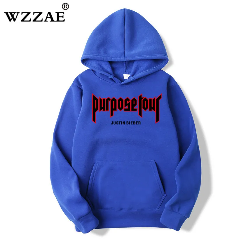 2019 New Design Justin Bieber Hip-Hop Skateboard Men Hoodie & Sweatshirts Justin Bieber Purpose Tour Men Hoodies & Sweatshirts