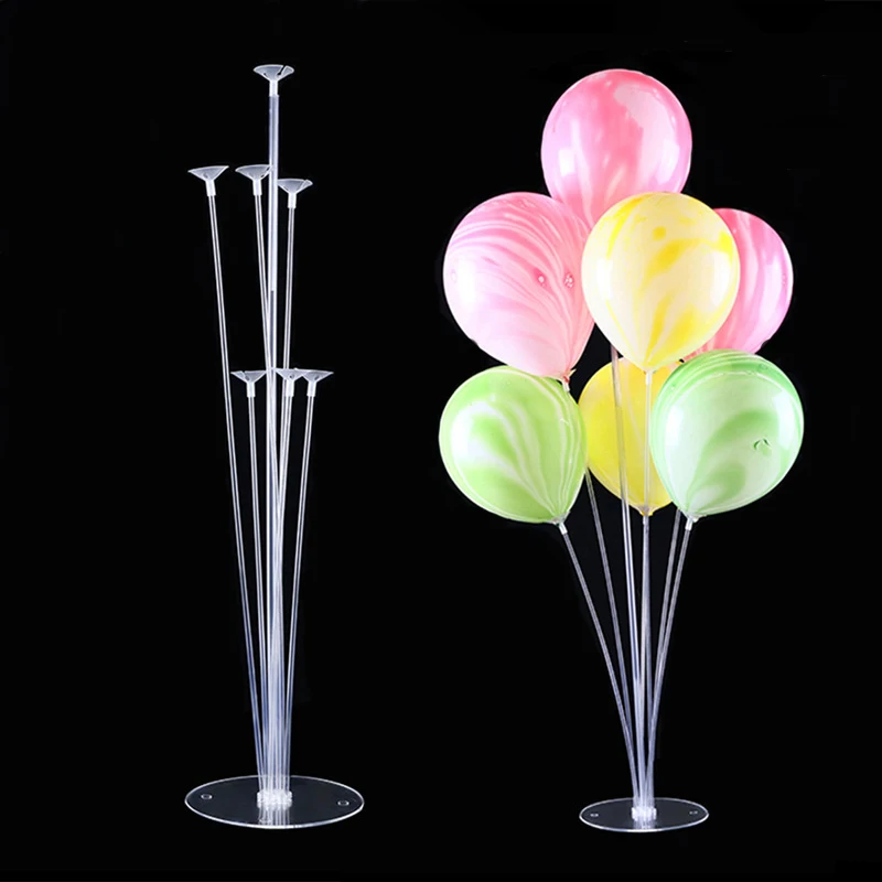 

cheap 7/11 Tubes Balloons Holder Column Stand Clear Plastic Balloon Stick Birthday Party Decoration Kids Wedding Balloons Decor