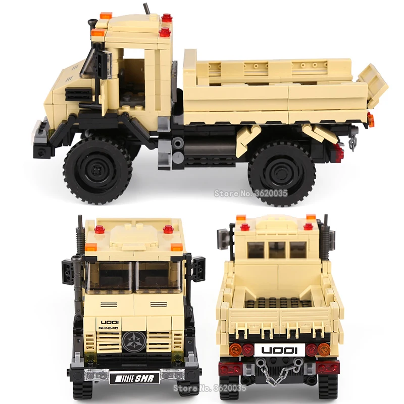 

City Jeep Building Blocks Offroad Army Dedicated Car Technology Assembly Transport Truck Figures Model Child Christmas Gift Toys