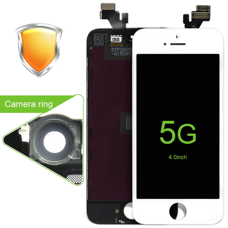 10PCS LOT AAA Quality LCD Screen Display Digitizer Assembly For iPhone 5 Pantalla with cold press