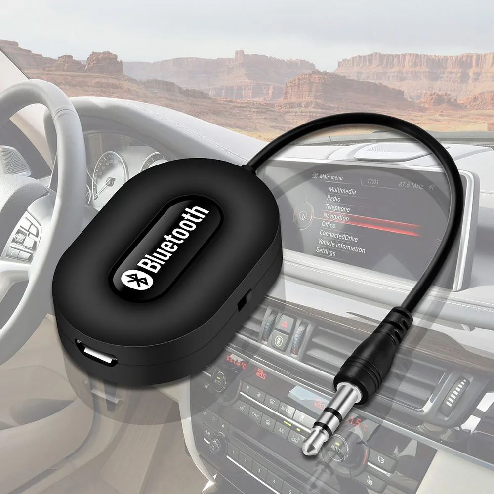 

Vehicle Bluetooth Receiver 3.5mm Auto Car Receiver Bluetooth Car Kit Music Receiver Wireless Bluetooth Bluetooth Adapter