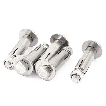 

New M6x40mm Repair Part Hex Head Sleeve Expansion Bolt Anchor Screws 5pcs