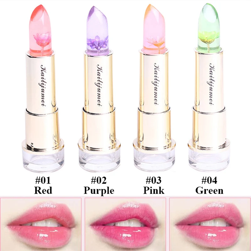 2016 International Package kailijumei flower lipstick lip balm jelly