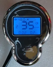 LCD DISPLAY speed gauge battery level light indicator 48v60v72v for electric scooter e-bike tricycle motorcycle 55*35mm screen