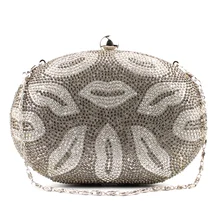 GX Frauen Tasche 2016 Mode Diamant Lippen Abendtaschen Klassische Tag Clutch Hochzeit Partei Umhängetaschen Ladys Geschenk