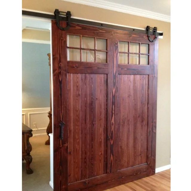 Usa Free Shipping 10ft 12ft Black Antique Horseshoe Barn Single Usa Free Shipping 10ft 12ft Black Antique Horseshoe Barn Single Wood Sliding Doors Hardware Interior Track Kit Set New
