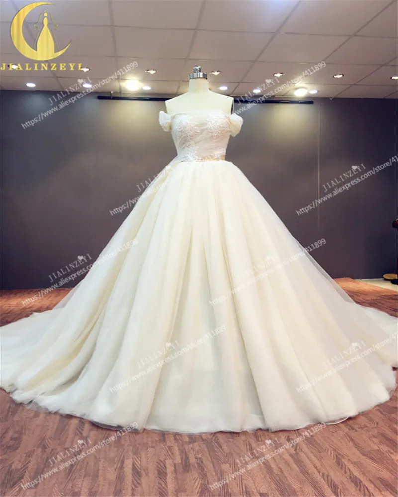 Rhine Real Sample Sexy Champagne Boat Neck With Lace A Line Sweep