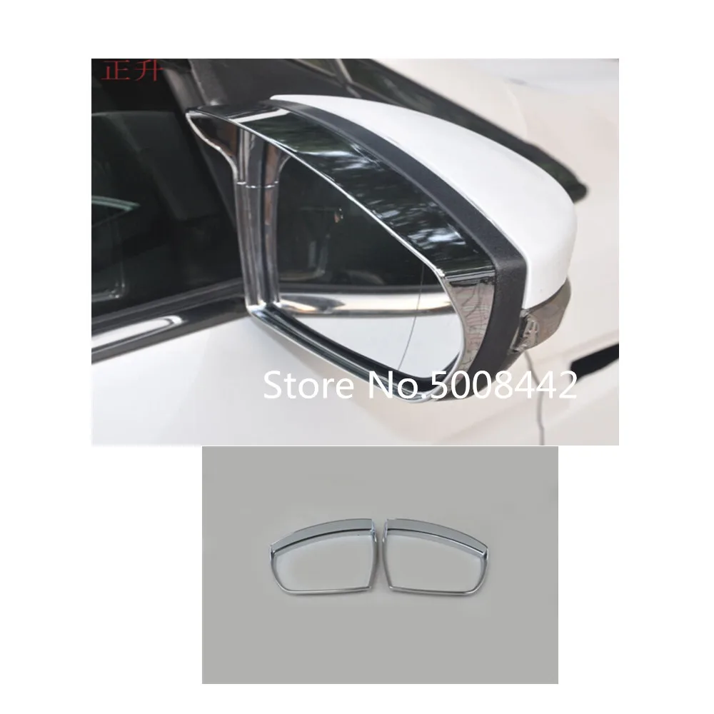 

For Ford Kuga 2017 2018 2019 car rear eyebrow rearview side glass mirror trim frame rain shield sun visor shade 2pcs