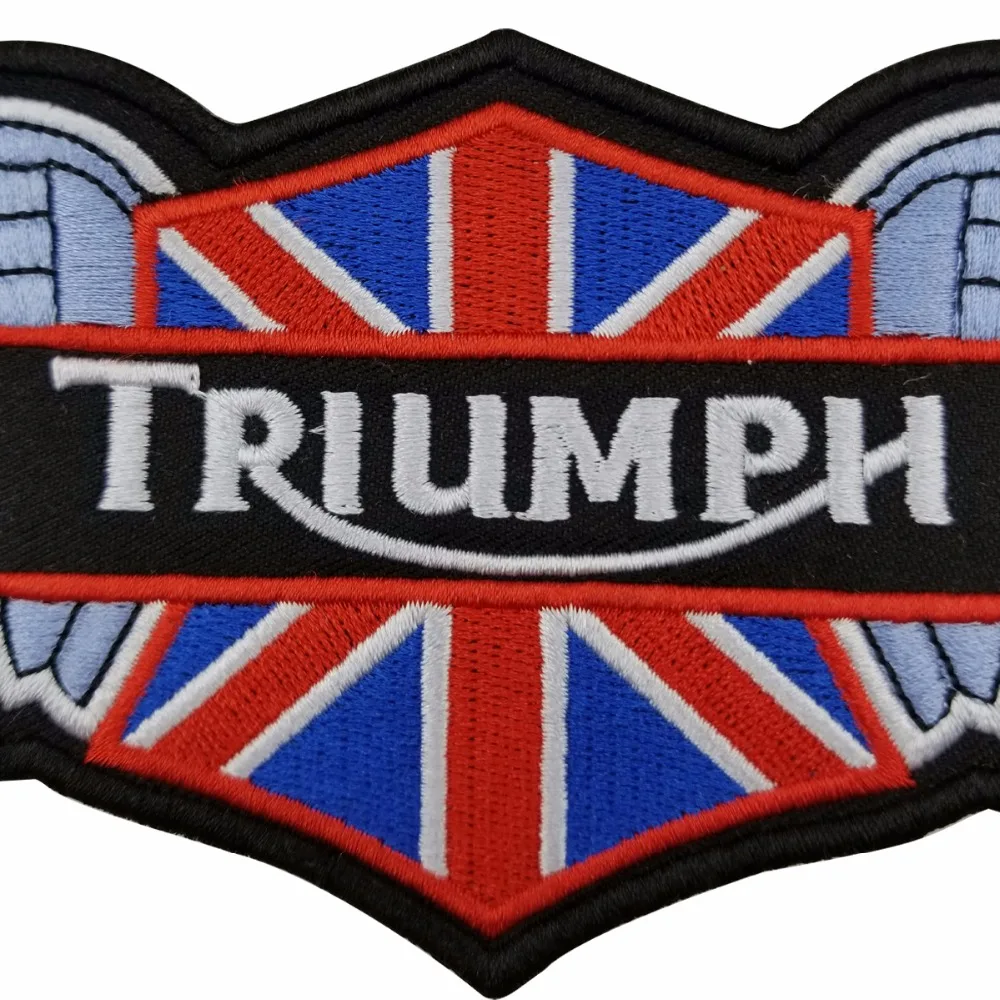 Нашивка Triumph на заказ, нашивка для мотоцикла, байкера, нашивка с вышивкой, железная Накладка для куртки, аксессуары для одежды в стиле панк, значок