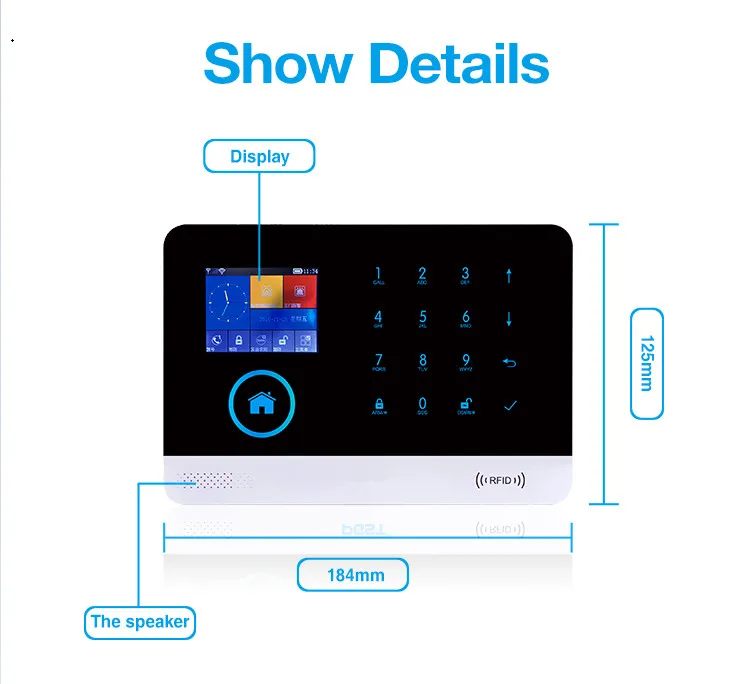 SmartYIBA GSM сигнализация для домашней безопасности IOS/Android приложение управление беспроводной Wi-Fi жилой сигнал дома с наружной камерой IP