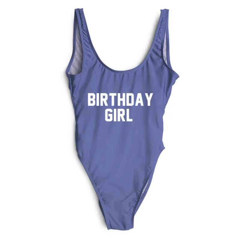 Купальник бикини для девочек на день рождения Цельный купальник с принтом