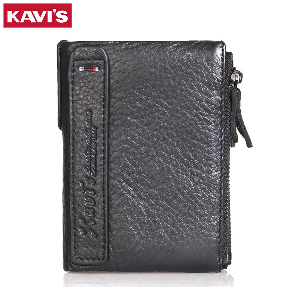 

KAVIS Brand Genuine Leather Wallet Female Coin Purse Small Walet Portomonee Rfid And Lady Mini Money Bag For Girls Card Holder