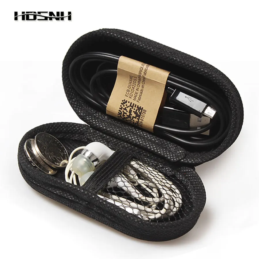 

EVA Headphone Carry Earthquake Bag Hard In Ear Zipper Earphone Storage Case Bag Earbuds Memory Card Headphone Accessories