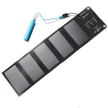 

Foldable Portable Solar Panel Charger 5V USB Output Solar Charger For Smartphones Outdoor Camp Waterproof New 10W