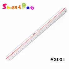 

30cm Architect's Scale Ruler Three-sided Plastic Ruler Used by Architects Three sides with six different scales #3031