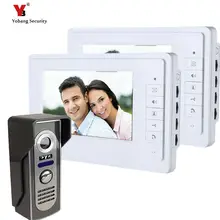 Yobang Security freeship 7 inch Color Video door phone Intercom doorphone kit Video Monitor Security Camera Video Door Monitor