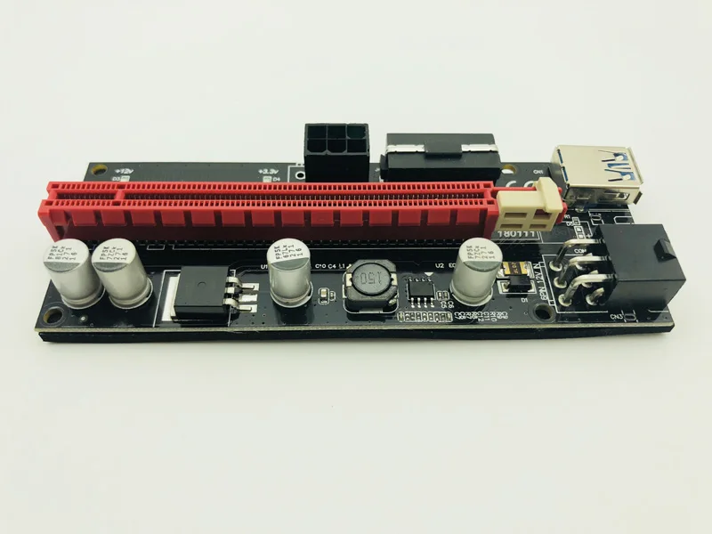 60CM VER009S PCI-E Riser Card 009S PCI Express 1X 16X 4Pin 6Pin SATA Molex Power USB 3.0 Cable for ETH EOS Bitcoin Miner Mining