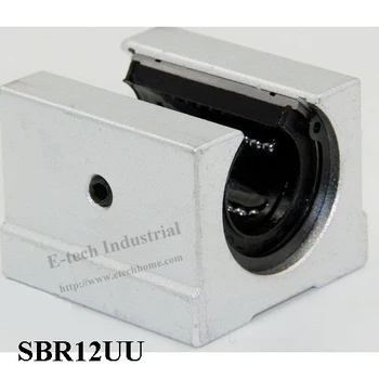 

2 pcs/Lot Linear Slider Linear Ball Bearing Block SBR12UU CNC Router