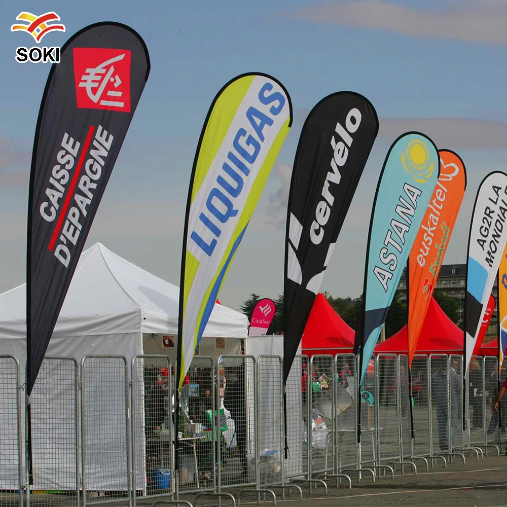 3.5m Custom DOUBLE Sided Promotion Feather Flags, Feather Banner