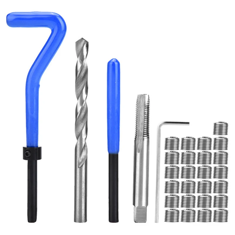 

M8 Screw Threaded Inserts Repair Tool Set Drill Tap Coiled Wire Insert Installation Kit Strength For Hardware Repair Tools