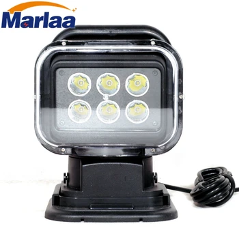 

Marlaa IP67 10-30V Remote control LED Searchlight 7inch 30W Spotlight LED Work Light TRUCK SUV BOAT MARINE driving light